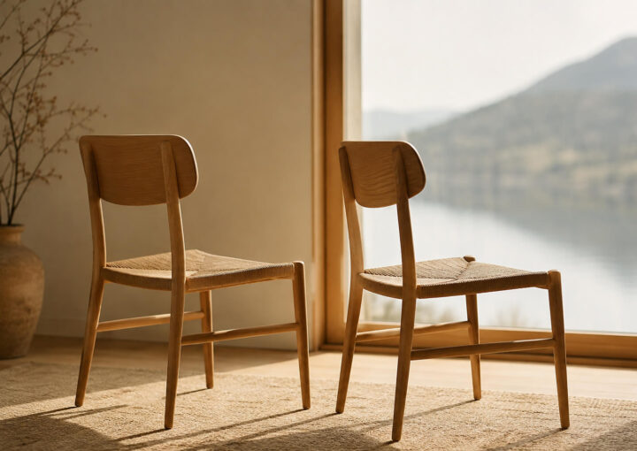 Dos sillas de madera junto a una ventana, símbolo de vínculo e individualidad.