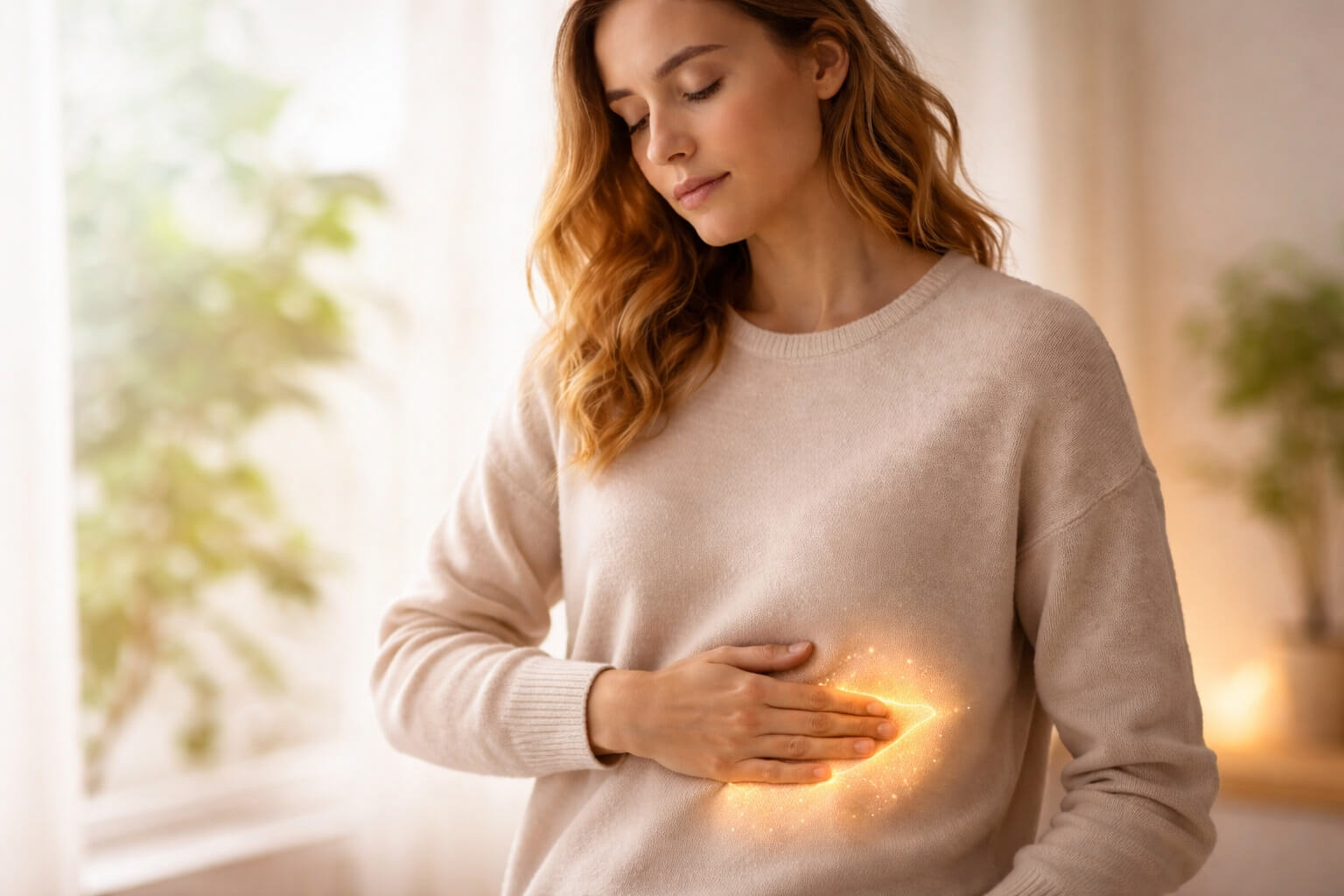 representación simbólica del hígado como centro de regulación emocional y equilibrio interior